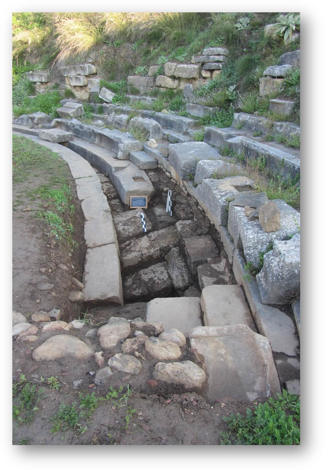 Το τμήμα του ευρίπου που έχει υποστεί καθίζηση (2021)