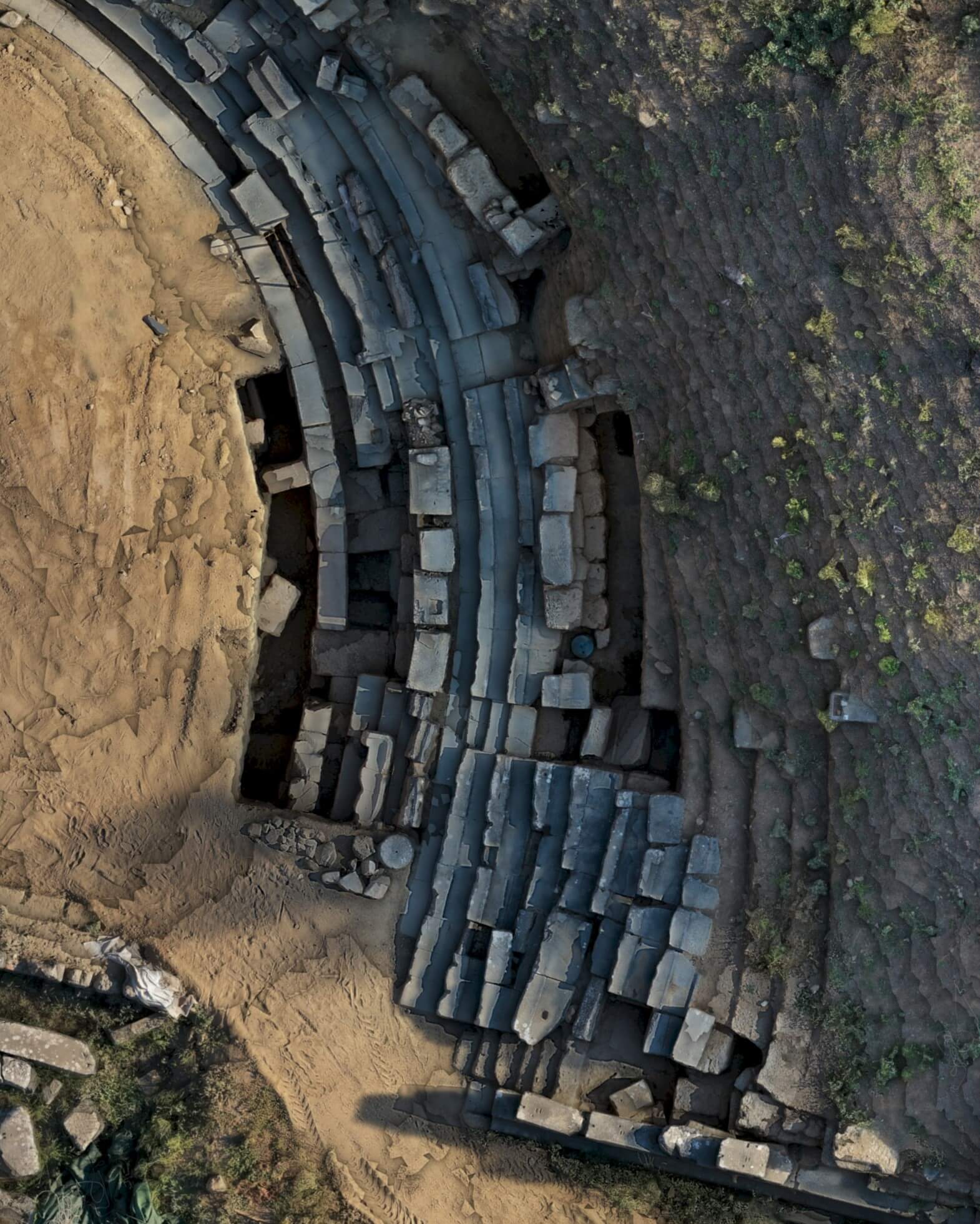 Το νοτιοανατολικό τμήμα του ευρίπου μετά την αποκάλυψή του (2022)